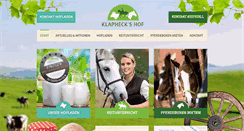 Desktop Screenshot of bauernhof-klapheck.de