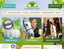 Tablet Screenshot of bauernhof-klapheck.de